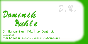 dominik muhle business card